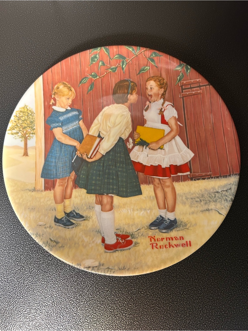 Vintage 1978 Missing Tooth Gorham Norman Rockwell Collectible Plate with COA